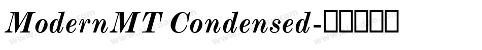ModernMT Condensed字体转换